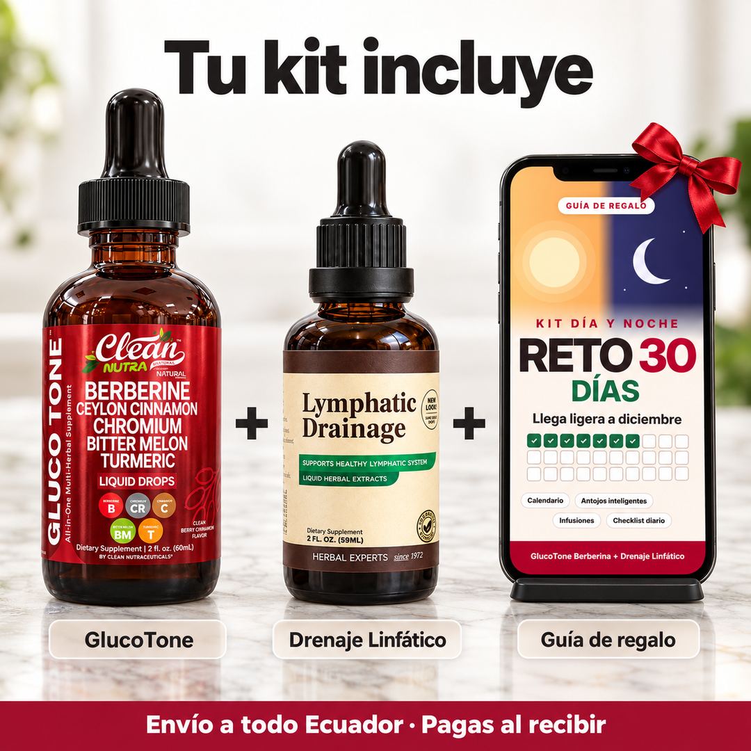 Berberina GlucoTone + Drenaje Linfático | Kit Día y Noche