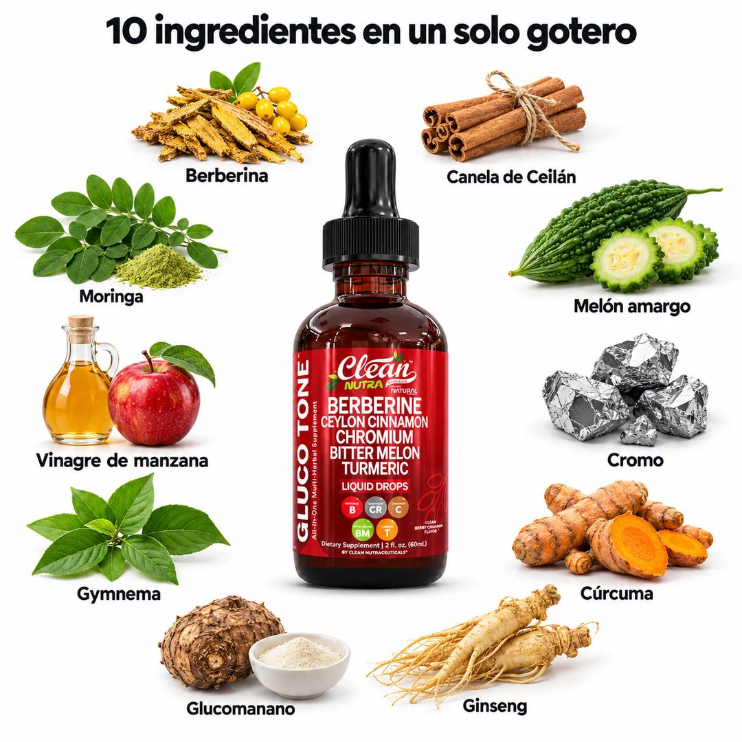 Berberina GlucoTone y sus 10 ingredientes